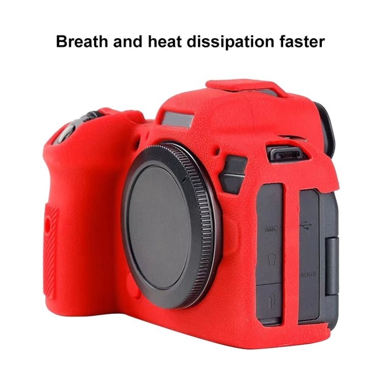 For Canon EOS R6 Litchi Texure Soft Silicone Case, For Canon EOS R6