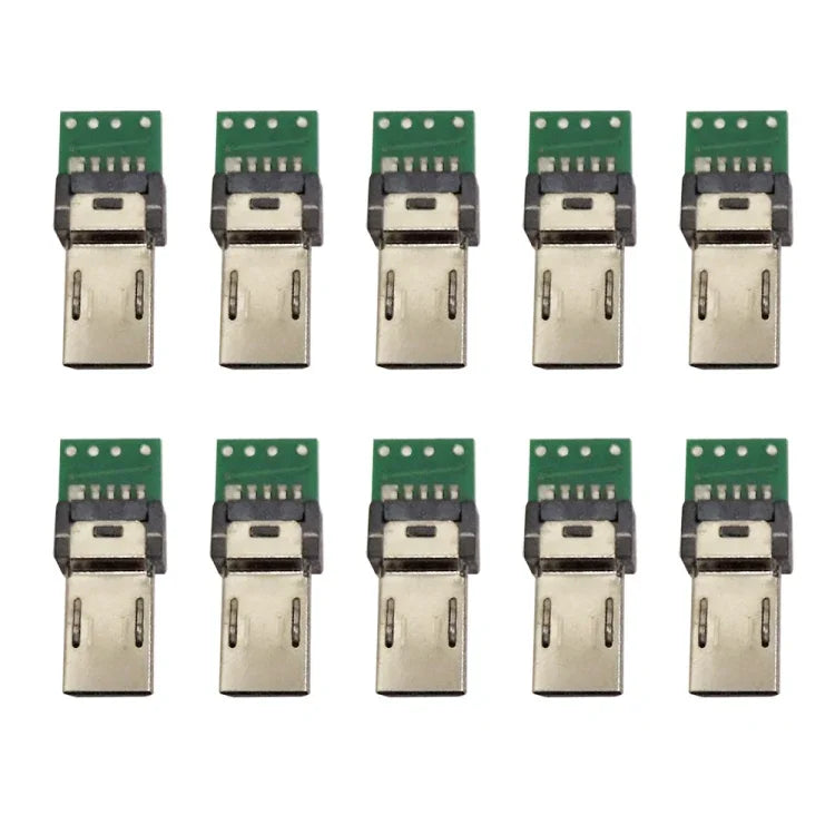 10 PCS 15-Pin USB PCB Connector Micro USB Plug Adapter for Sony Camera Data Cable