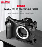 YELANGU C22-A YLG0334B-A Video Camera Cage Stabilizer for Canon EOS R5/R6/R, YLG0334B-A