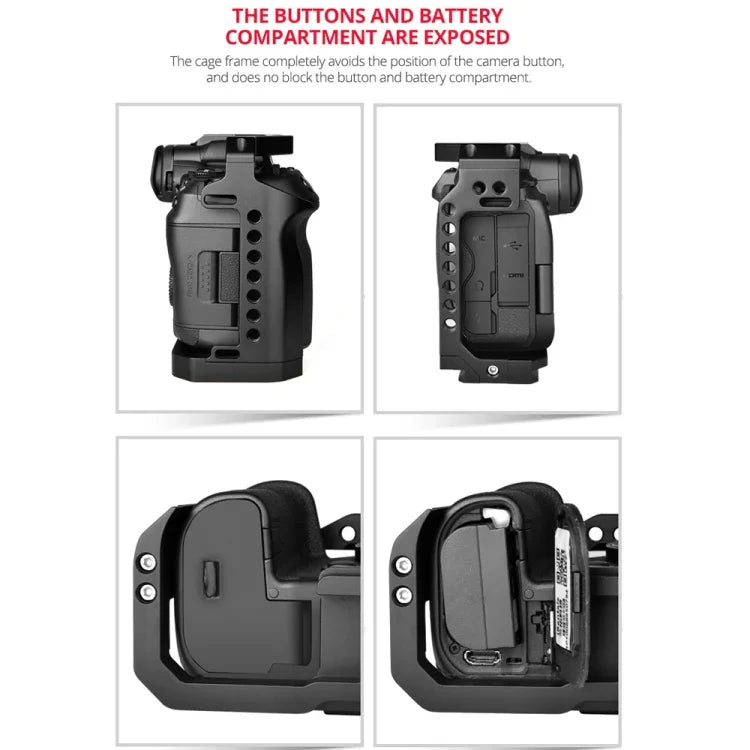 YELANGU C22-A YLG0334B-A Video Camera Cage Stabilizer for Canon EOS R5/R6/R, YLG0334B-A