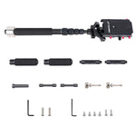 YELANGU S300 4 in 1 Multifunctional Rig + Dual Handheld Shoulder Rig + Monopod + Stabilizer for Cameras / SLR Cameras, Height Range: 63cm-170cm, YELANGU S300