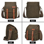 CADEN N1 Simple Retro Multifunctional Canvas Waterproof Digital Camera Photography Bag, N1 Simple Coffee, N1 Simple Beige White