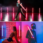 LUXCeO Mood1 50cm RGB Colorful Atmosphere Rhythm LED Stick Handheld Video Photo Fill Light, No Tripod, 50cm