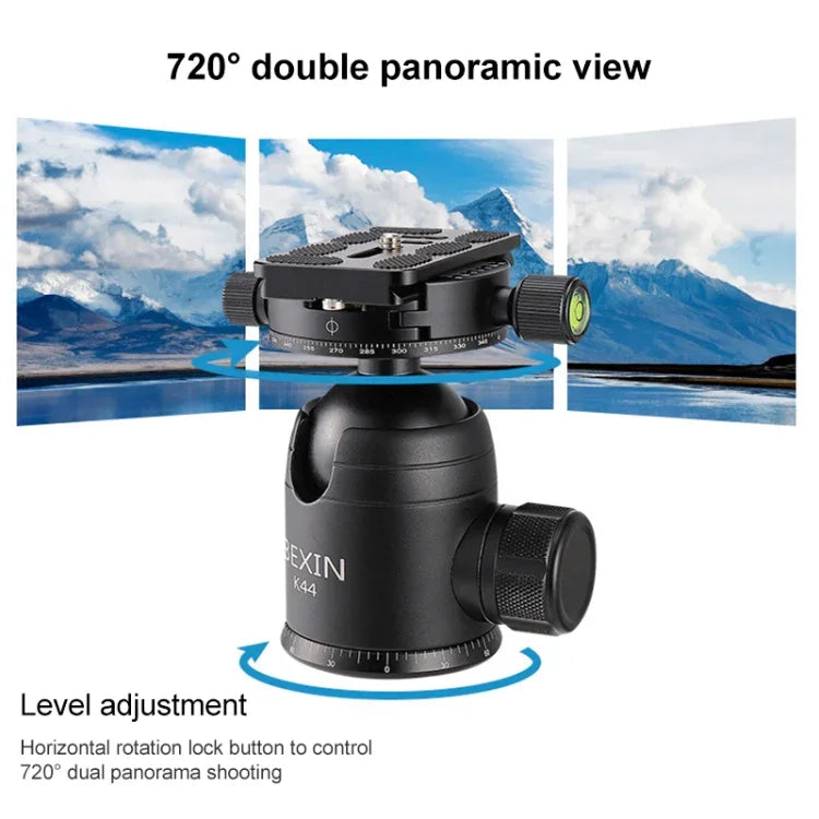 BEXIN RC334 Portable Collapsible Carbon Fiber Camera Tripod, RC334
