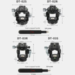 BEXIN DT-02S/S 2D 360 Degree Panorama Heavy Duty Tripod Action Fluid Drag Head with Quick Release Plate, DT-02S/S