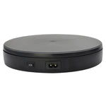 22cm Electric Rotating Turntable Display Stand Live Video Shooting Props Turntable Jewelry Shoes Display Platform, EU Plug, 22cm