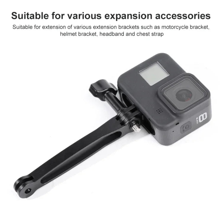 Joint Aluminum Extension Arm Grip Extenter for GoPro, Insta360, DJI and Other Action Cameras, Length: 10.8cm, 10.8cm