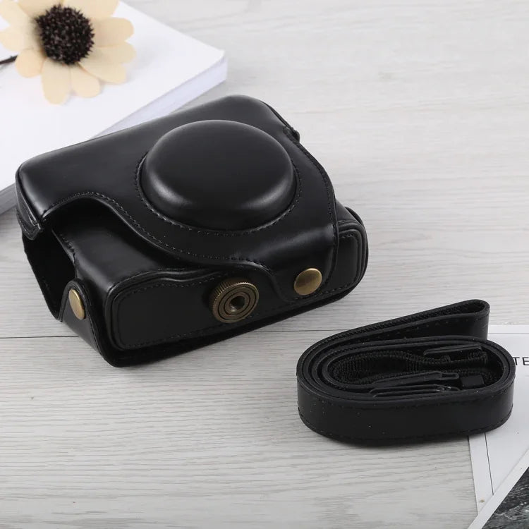 Full Body Camera PU Leather Case Bag with Strap for Canon G16, For G16
