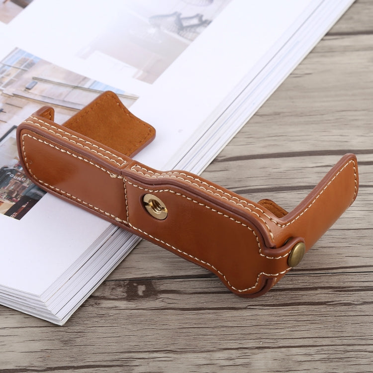 1/4 inch Thread PU Leather Camera Half Case Base for FUJIFILM X-T10 / X-T20, For FUJIFILM  XT10, For FUJIFILM XT10