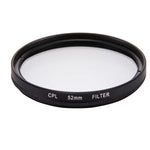 52mm 3 in 1 Round Circle CPL Lens Filter with Cap for GoPro HERO7 Black/6 /5, 52mm CPL Lens