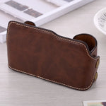 1/4 inch Thread PU Leather Camera Half Case Base for FUJIFILM X-A3 / X-A10, For FUJIFILM XA3