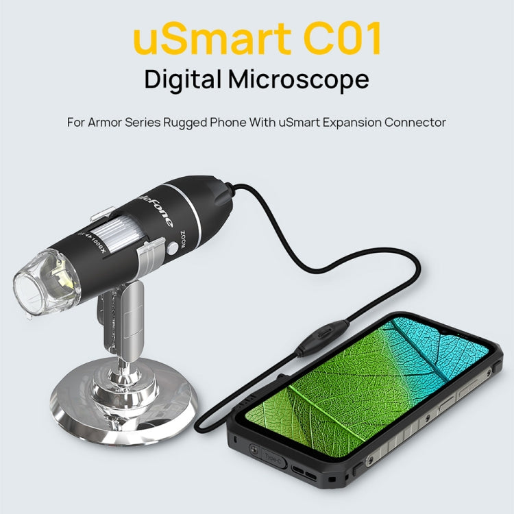 Ulefone uSmart C01 Wired Digital Microscope for Ulefone Armor 18 Series / 9 / 9E & Power Armor 16 Series / 13 / 21 / Armor Pad, uSmart C01