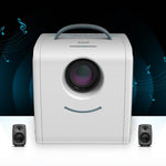 W-S1 10W Children Video Projector 30 Lumens HD 1080P LCD Technology, Support AV / USB / Mini SD Card / HDMI / Audio