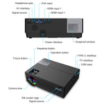 Cheerlux CL770 1920 x 1080P Full HD Smart Projector Android 9.0 1GB+8GB, CL770 (Black)