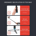 RUIGPRO One-piece Handheld Tripod Selfie Stick Telescopic Monopod Mount for GoPro, Insta360, DJI and Other Action Cameras, Black)