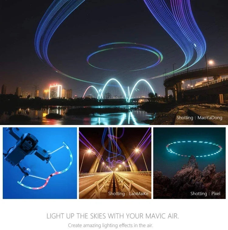 PGYTECH P-UN-034 light-painted LED Propeller Guard for DJ Mavic Air, For DJI Mavic Air