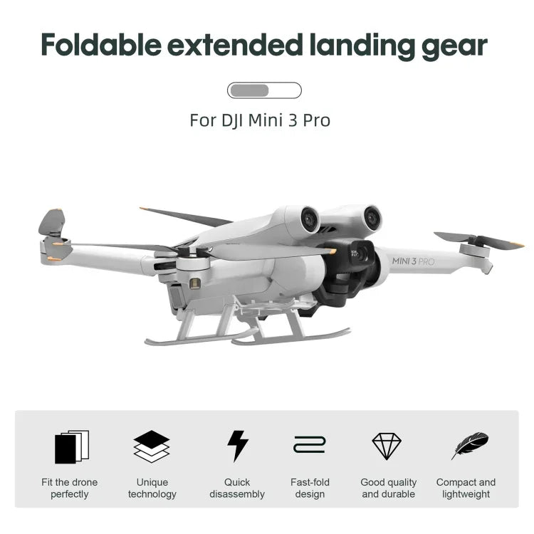 STARTRC Folding Anti-fall Anti-dirt Heightened Landing Gear Training Rack for DJI Mini 3 Pro, For DJI Mini 3 Pro