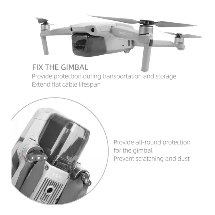 Sunnylife For DJI Mavic Air 2 Camera Lens Protective Cover Hood, For DJI Mavic Air 2