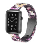 Simple Fashion Resin Watch Strap for, For Apple Watch Series 4 40mm & Series 3 & 2 & 1 38mm, For Apple Watch Series 4 44mm & Series 3 & 2 & 1 42mm