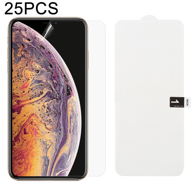 25 PCS Soft Hydrogel Film Full Cover Front Protector with Alcohol Cotton + Scratch Card for, For iPhone 6 / 7 / 8(25 PCS), For iPhone 6 Plus(25 PCS), For iPhone 7 Plus / 8 Plus(25 PCS), For iPhone X / XS(25 PCS), For iPhone XR(25 PCS), iPhone XS Max   ...