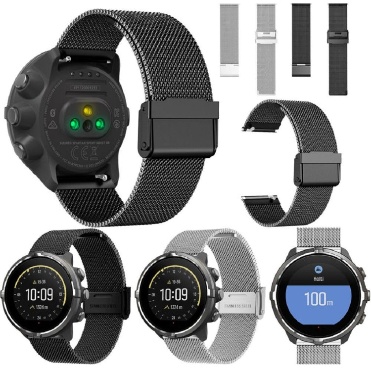 For Suunto 9 Milanese Nice Buckle Replacement Wrist Strap Watchband