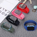 Weave Replacement Wrist Strap Watchbands with Frame For Apple Watch Series 6 & SE & 5 & 4 44mm / 3 & 2 & 1 42mm, 128mm, 135mm, 140mm, 145mm, 150mm, 155mm, 160mm, 165mm