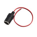 3360 12-24V 10A DIY Soldered Cigarette Lighter Charger Female Plug Socket, 30cm, 1m