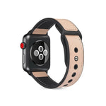 Paste Leather TPU Watchband For Apple Watch Series 6 & SE & 5 & 4 40mm / 3 & 2 & 1 38mm