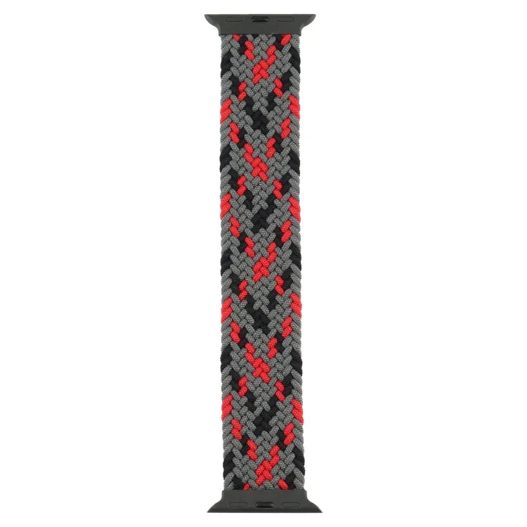 Plastic Buckle Mixed Color Nylon Braided Single Loop Replacement Watchbands For Apple Watch Series 6 & SE & 5 & 4 44mm / 3 & 2 & 1 42mm, S, M, L, XL, XXL