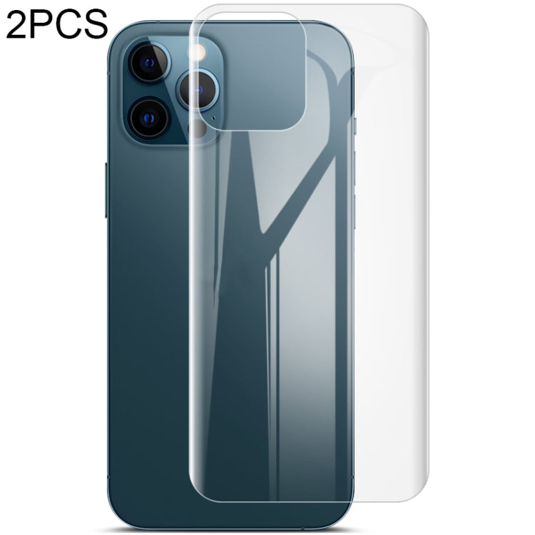 2 PCS IMAK 0.15mm Curved Full Screen Protector Hydrogel Film Back Protector, For iPhone 12 Pro Max
