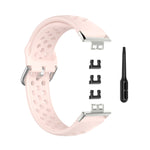 For Huawei Watch Fit 18mm Sport Style Silicone Solid Color Replacement Strap Watchband