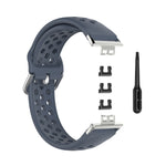 For Huawei Watch Fit 18mm Sport Style Silicone Solid Color Replacement Strap Watchband