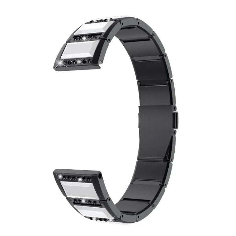 Stainless Steel Diamond Encrusted Replacement Watchbands, For Samsung Galaxy Watch 42mm, For Samsung Galaxy Watch 46mm, For Samsung Galaxy Watch 3 45mm, For Samsung Galaxy Watch Active2 44mm / Watch Active2 40mm / Watch Active                          ...