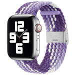 Braided + Stainless Steel Replacement Watchbands For Apple Watch Series 6 & SE & 5 & 4 44mm / 3 & 2 & 1 42mm, For Apple Watch Ultra 49mm / Series 8&7 45mm / SE 2&6&SE&5&4 44mm / 3&2&1 42mm, For Apple Watch Series 7 45mm / 6 & SE & 5 & 4 44mm           ...