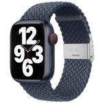 Braided + Stainless Steel Replacement Watchbands For Apple Watch Series 6 & SE & 5 & 4 44mm / 3 & 2 & 1 42mm, For Apple Watch Ultra 49mm / Series 8&7 45mm / SE 2&6&SE&5&4 44mm / 3&2&1 42mm, For Apple Watch Series 7 45mm / 6 & SE & 5 & 4 44mm           ...
