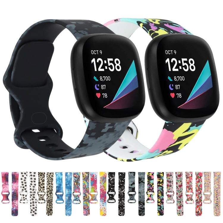 For Fitbit Versa 3 Printing Replacement Strap Watchband, S
