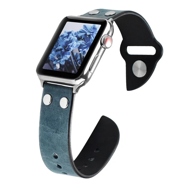 Leather Knife Strap, For Apple Watch Ultra 49mm / Series 8&7 45mm / SE 2&6&SE&5&4 44mm / 3&2&1 42mm, For Apple Watch Series 8&7 41mm / SE 2&6&SE&5&4 40mm / 3&2&1 38mm