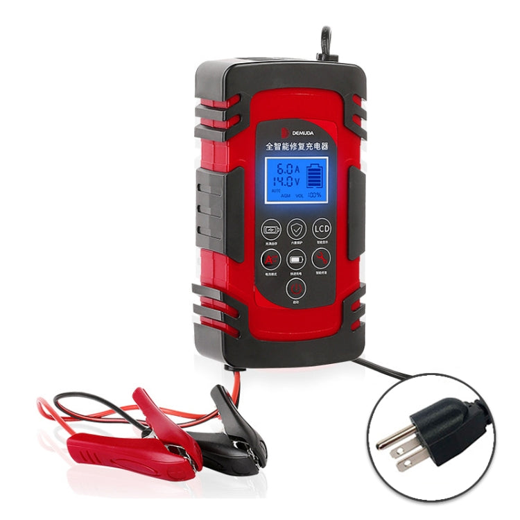 DEMUDA DC-80 Car Battery Charger 12V/24V Intelligent Pulse Repair Type Lead-acid Battery, AU Plug, US Plug, EU Plug, JP Plug, UK Plug