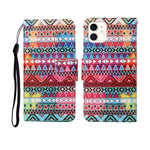 Painted Pattern Horizontal Flip Leathe Case, For iPhone 12 mini, For iPhone 12/12 Pro, For iPhone 12 Pro Max