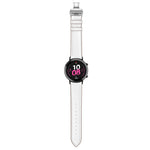 22mm Universal Butterfly Buckle Leather Replacement Strap Watchband, Black Buckle, Rose Gold Buckle, Silver Buckle