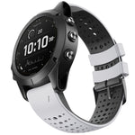 For Garmin Fenix 6 Two-color Silicone Round Hole Quick Release Replacement Strap Watchband, For Garmin Fenix 6