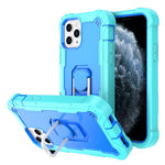 PC + Rubber 3-layers Shockproof Protective Case with Rotating Holder, For iPhone 8 Plus / 7 Plus, For iPhone 11, For iPhone 11 Pro, For iPhone 11 Pro Max
