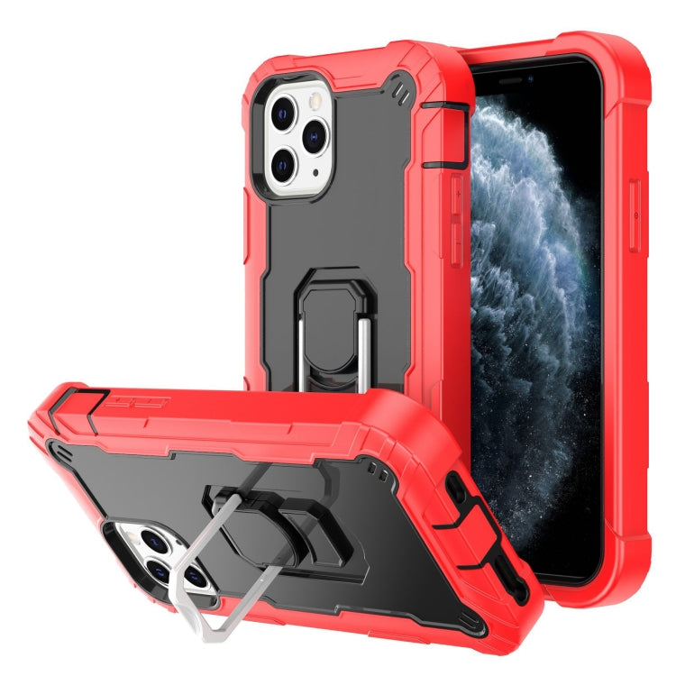 PC + Rubber 3-layers Shockproof Protective Case with Rotating Holder, For iPhone 8 Plus / 7 Plus, For iPhone 11, For iPhone 11 Pro, For iPhone 11 Pro Max