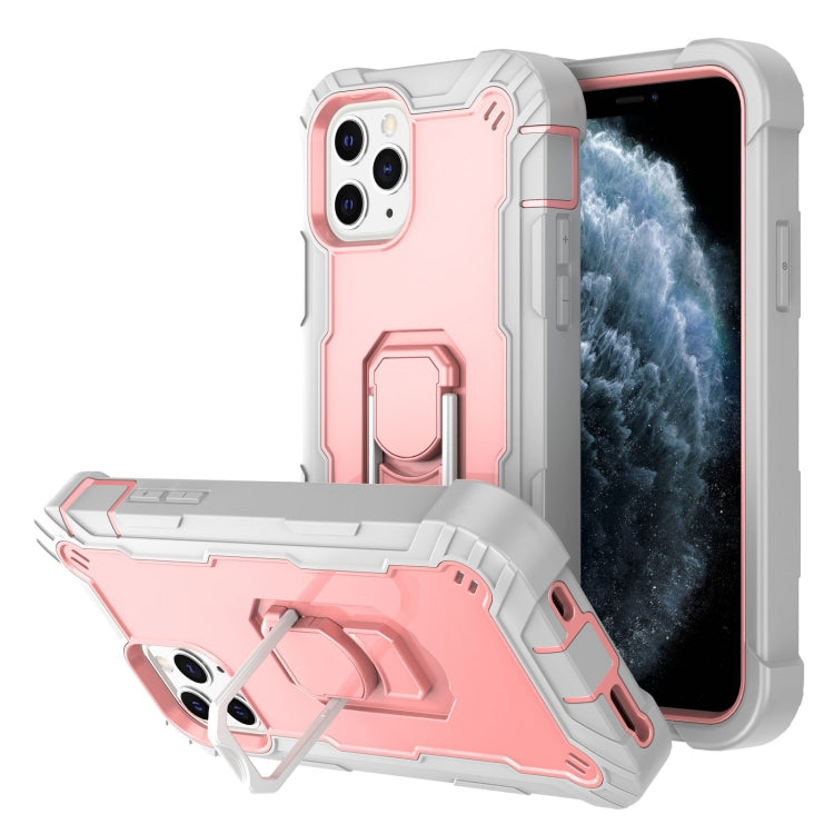 PC + Rubber 3-layers Shockproof Protective Case with Rotating Holder, For iPhone 8 Plus / 7 Plus, For iPhone 11, For iPhone 11 Pro, For iPhone 11 Pro Max