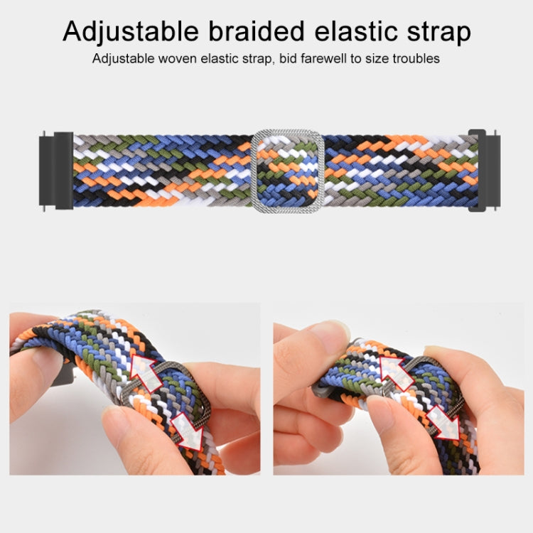 Adjustable Nylon Braided Elasticity Replacement Strap Watchband, For Samsung Galaxy Watch Active2 40mm, For Samsung Galaxy Watch Active, For Samsung Galaxy Watch Active2 44mm