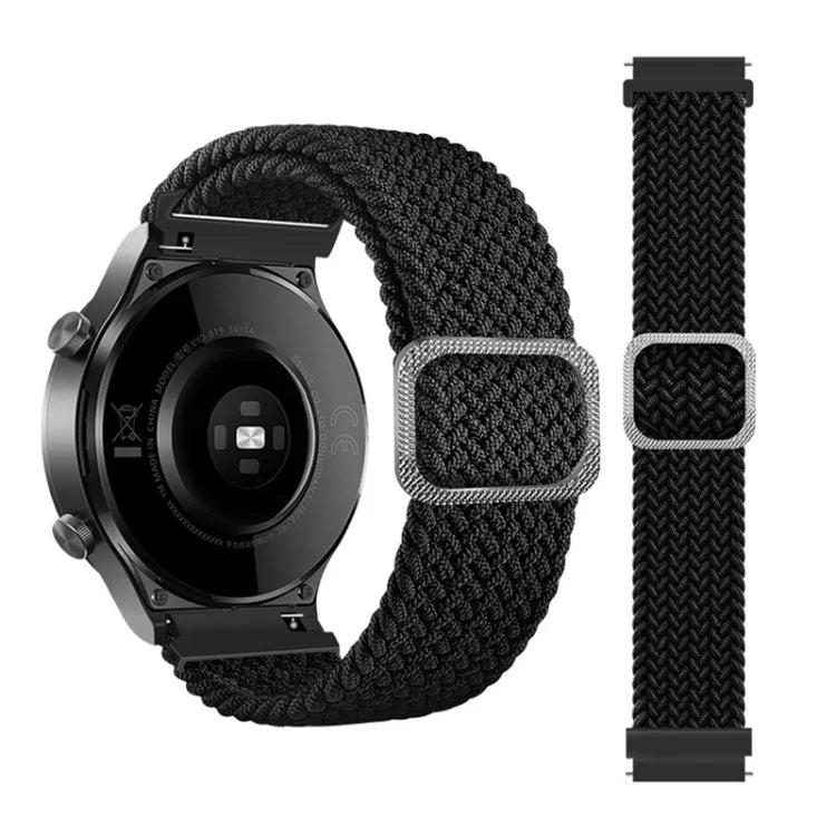 Adjustable Nylon Braided Elasticity Replacement Strap Watchband, For Samsung Galaxy Watch 3 45mm