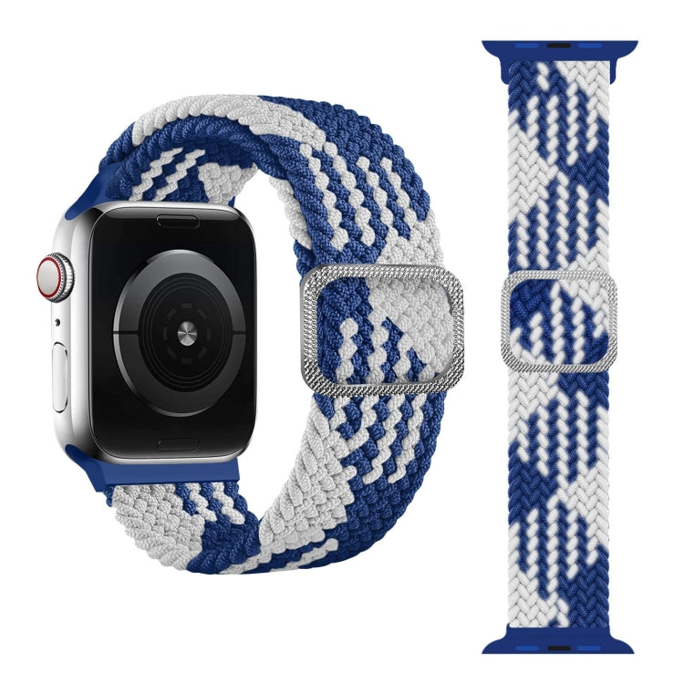 Buckle Braided Elastic Strap Watch Band For Apple Watch Series 9&8&7 41mm / SE 3&SE 2&6&SE&5&4 40mm / 3&2&1 38mm(Rainbow Color), For Apple Watch Series 8&7 41mm / SE 2&6&SE&5&4 40mm / 3&2&1 38mm                                                          ...