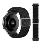 Adjustable Nylon Braided Elasticity Replacement Strap Watchband, For Huawei Watch 3 / 3 Pro