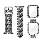 Silicone Printing Integrated Replacement Watch Case Watchband, For Apple Watch Series 6 / 5 / 4 / Watch SE 44mm, For Apple Watch Series 6 / 5 / 4 / Watch SE 40mm, For Apple Watch Series 3 & 2 & 1 42mm