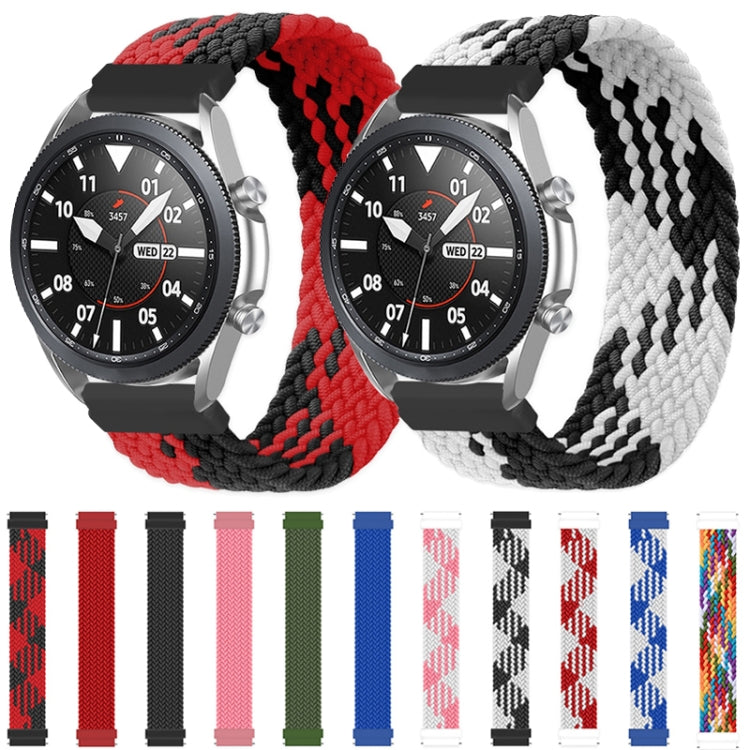 For Samsung Galaxy Watch 3 41mm Adjustable Nylon Braided Elasticity Replacement Strap Watchband, 125mm, 135mm, 145mm, 155mm